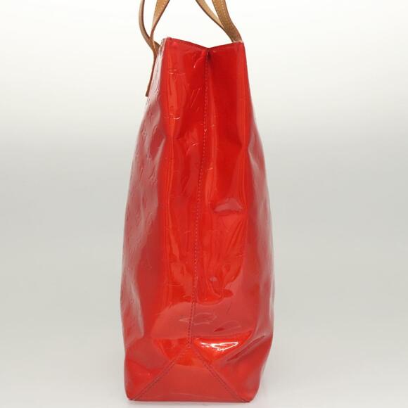 LOUIS VUITTON Monogram Vernis Reade MM Hand Bag Red Rouge M91086 - Picture 4 of 12